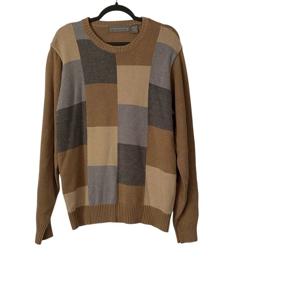 Oscar de la Renta Other - Oscar de la Renta Men's Patchwork Crewneck Sweater